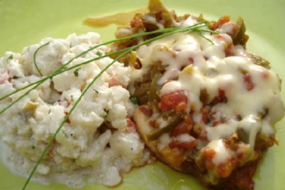 Chili chops with cauliflower salad