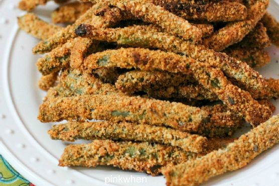 Crispy Baked Green Bean Fries