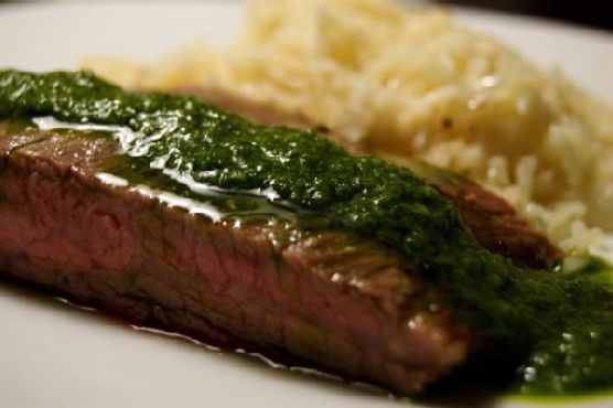 Flank Steak With Chimichurri Sauce