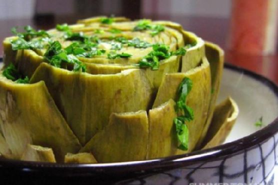 Italian Steamed Artichokes