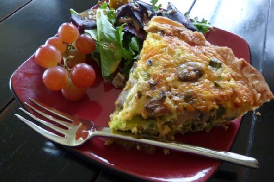 Leek and Mushroom Quiche