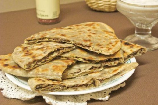 Middle Eastern Stuffed Lentil Zatar Bread