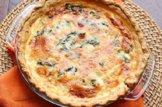 Quiche with Swiss Chard and Mushroom