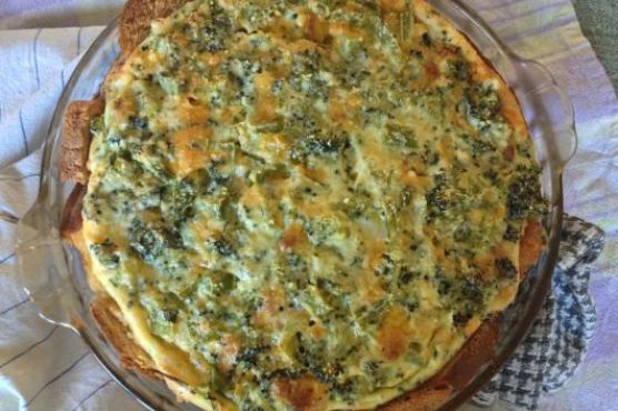 Simple Broccoli Cheddar Quiche