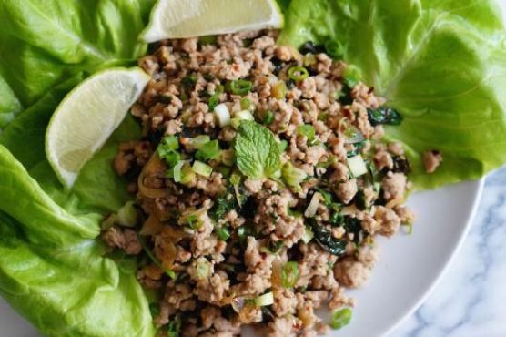 Spicy Thai Pork Lettuce Wraps