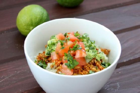 Vegan Taco bowls with Cilantro Lime Cauliflower Rice